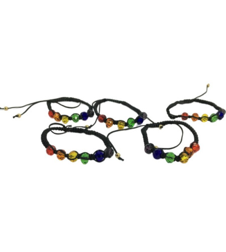 PRIDE - BRACELET EN PERLES DRAPEAU LGBT