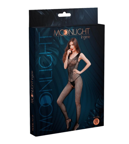 MOONLIGHT - BODYSTOCKING MODÈLE 1 NOIR TAILLE UNIQUE