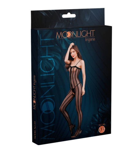 MOONLIGHT - BODYSTOCKING MODÈLE 3 NOIR TAILLE UNIQUE