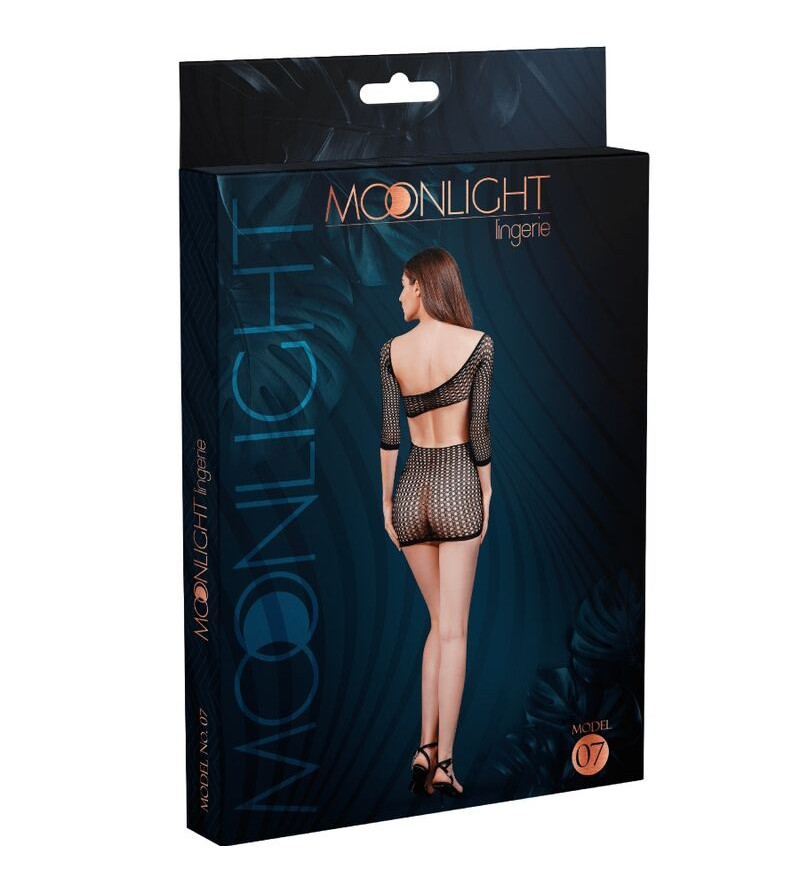 MOONLIGHT - ROBE EN FILET MODÈLE 7 NOIR TAILLE UNIQUE