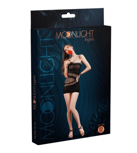 MOONLIGHT - ROBE MODÈLE 12 NOIR TAILLE UNIQUE