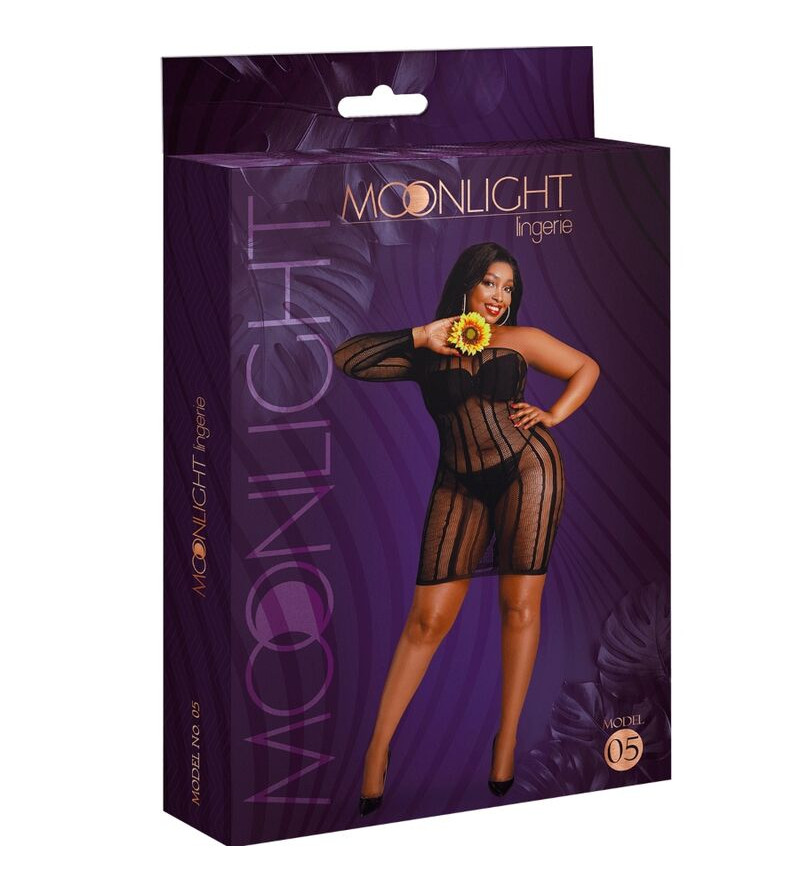 MOONLIGHT - ROBE MODÈLE 5 NOIRE GRANDE TAILLE