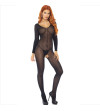 LEG AVENUE - BODYSTOCKING MANCHES LONGUES NOIR