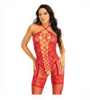 LEG AVENUE - BODYSTOCKING COU LICOL COEURS ROUGES ROUGE