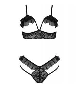 PASSION - ENSEMBLE DOLLY DEUX PIÈCES NOIR L/XL