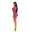 LEG AVENUE - BODYSTOCKING CHEVILLE SUNSET