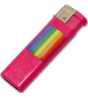 PRIDE - BRIQUET FUSCIA AVEC DRAPEAU LGBT