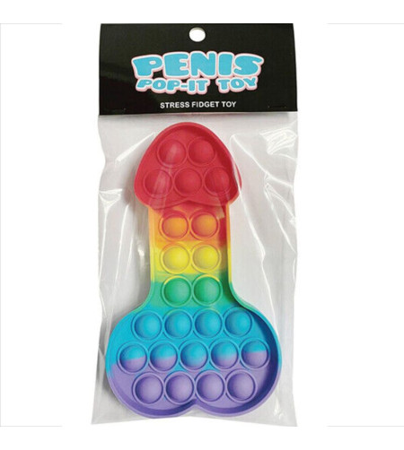 KHEPER GAMES - JOUET ANTI-STRESS POP-IT PENIS MULTICOLORE