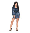 LIVCO CORSETTI FASHION - JACQUELINE LC 90249 ROBE DE CHAMBRE + CHEMISE + CULOTTE BLEU MARINE L/XL