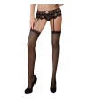 LIVCO CORSETTI FASHION - MANDIRIN LC 90529 CULOTTE + JARRETIÈRE NOIR L/XL
