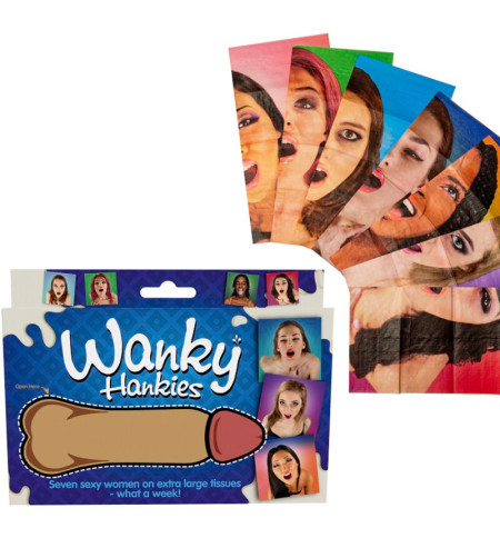 SPENCER  FLEETWOOD - WANKY HANKIES 7 MOUCHOIRS EXTRA LARGES POUR FEMMES