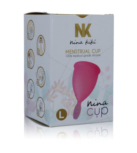 NINA KIKÍ - COUPE MENSTRUELLE ROSE - TAILLE L