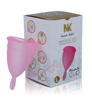 NINA KIKÍ - COUPE MENSTRUELLE ROSE - TAILLE L