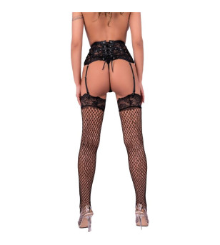 LIVCO CORSETTI FASHION - BODYSTOCKING PONCZOCHY AUFDARIA NOIR L/XL