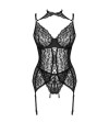 LIVCO CORSETTI FASHION - COLLECTION GIELLANDRA FOR THE SENSES CORSET + CULOTTE NOIR L/XL