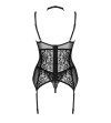 LIVCO CORSETTI FASHION - COLLECTION GIELLANDRA FOR THE SENSES CORSET + CULOTTE NOIR L/XL