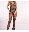 LIVCO CORSETTI FASHION - REHANNA LC17370 BODYSTOCKING SANS CROTCHLES NOIR TAILLE UNIQUE