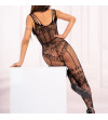 LIVCO CORSETTI FASHION - REHANNA LC17370 BODYSTOCKING SANS CROTCHLES NOIR TAILLE UNIQUE