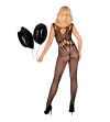 LIVCO CORSETTI FASHION - AMAHIL BODYSTOCKING SANS CROTCHLESS NOIR TAILLE UNIQUE