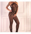 LIVCO CORSETTI FASHION - HACINT LC 17342 BODYSTOCKING CROCHLESS NOIR TAILLE UNIQUE