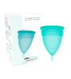 STERCUP - COUPE MENSTRUELLE EN SILICONE FDA AIGUE-MARINE - TAILLE L