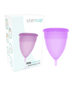 STERCUP - COUPE MENSTRUELLE EN SILICONE FDA LILAS - TAILLE L