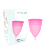 STERCUP - COUPE MENSTRUELLE EN SILICONE FDA ROSE - TAILLE S