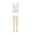 LIVCO CORSETTI FASHION - ENSEMBLE PERSINNE PÊCHE CORSET + CULOTTE + BAS