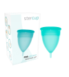 STERCUP - COUPE MENSTRUELLE EN SILICONE FDA AIGUE-MARINE - TAILLE S