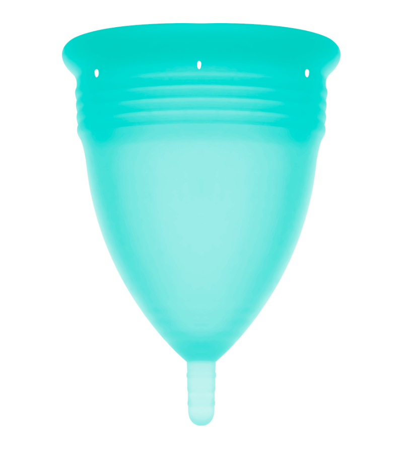 STERCUP - COUPE MENSTRUELLE EN SILICONE FDA AIGUE-MARINE - TAILLE S