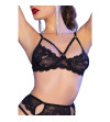 CHILIROSE - CR 4697 ENSEMBLE QUATRE PIÈCES NOIR XL