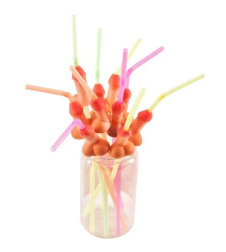 DIABLO PICANTE - SAC DE 10 PAILLES PÉNIS NATURELLES