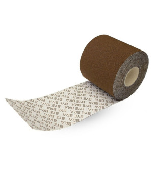 BYE-BRA - BODY TAPE 5 M X 6,5 CM + 3 PAIRES DE CACHE-MATIN MARRON