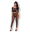 CHILIROSE - CR 4661 TOP  LEGGINS NOIR S/M