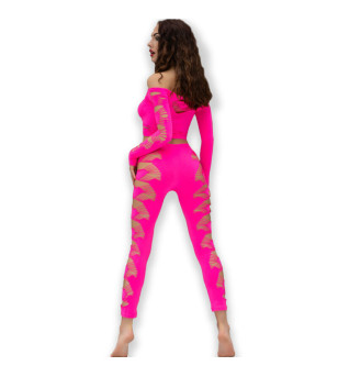 CHILIROSE - CR 4632 HAUT  PANTALON FUCHSIA S/L