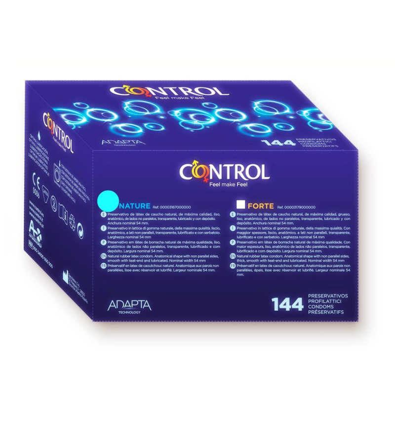 CONTROL - PRÉSERVATIFS ADAPTA NATURE 144 UNITÉS