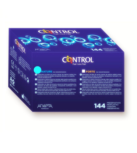 CONTROL - PRÉSERVATIFS ADAPTA NATURE 144 UNITÉS
