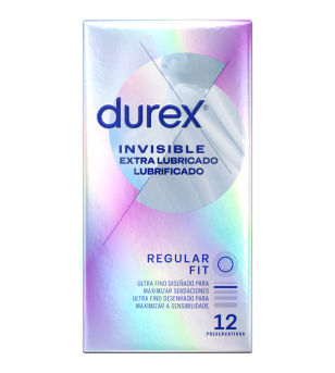 DUREX - INVISIBLE EXTRA LUBRIFIÉ 12 UNITÉS