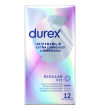 DUREX - INVISIBLE EXTRA LUBRIFIÉ 12 UNITÉS