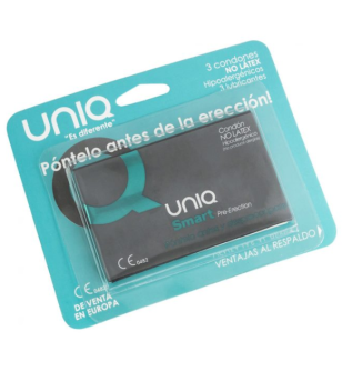 UNIQ - SMART LATEX FREE PRE-ERECTION CONDOMS 3 UNITS