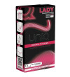 UNIQ - LADY CONDOM PRÉSERVATIFS FÉMININS SANS LATEX AVEC PORTE-JARRETELLES 3 UNITÉS