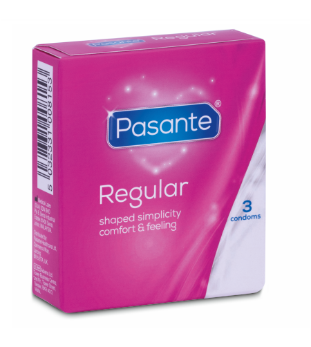 PASANTE - PRÉSERVATIFS GAMME RÉGULIÈRE 3 UNITÉS