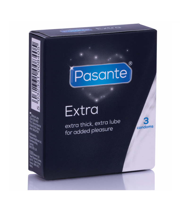 PASANTE - PRÉSERVATIF EXTRA EXTRA ÉPAIS PAR 3 UNITÉS