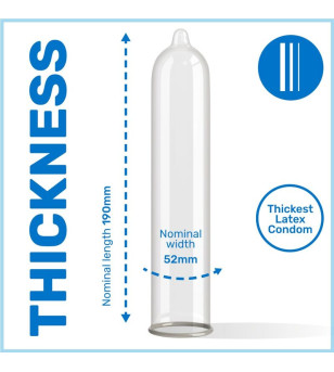 PASANTE - PRÉSERVATIF EXTRA EXTRA ÉPAIS PAR 3 UNITÉS