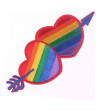 PRIDE - PATCH COEUR DRAPEAU LGBT