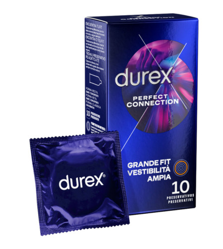 DUREX - CONNEXION PARFAITE SILICONE LUBRIFICATION EXTRA 10 UNITÉS