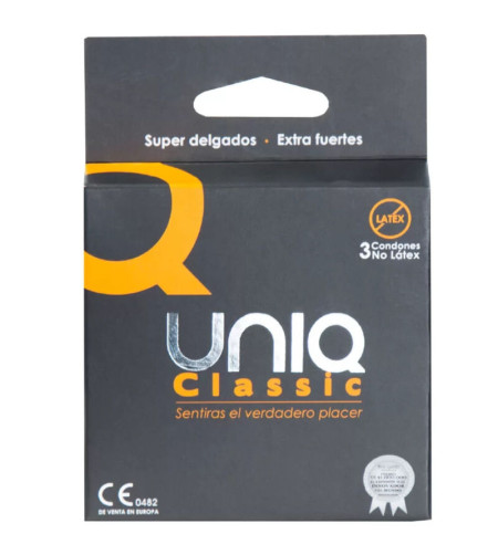 UNIQ - CLASSIC PRÉSERVATIFS SANS LATEX 3 UNITÉS