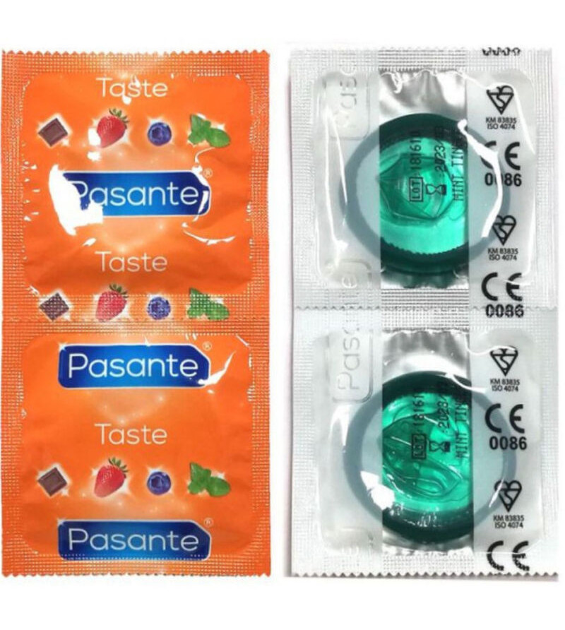 PASANTE - PRÉSERVATIFS SAVEUR MENTHE SAC 144 UNITÉS