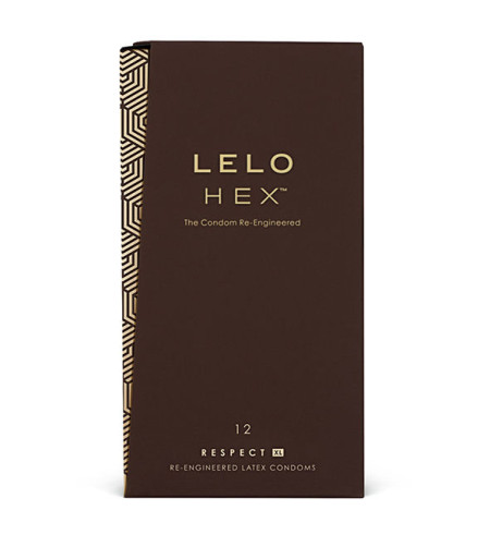 LELO - PRÉSERVATIFS HEX RESPECT XL PAQUET DE 12