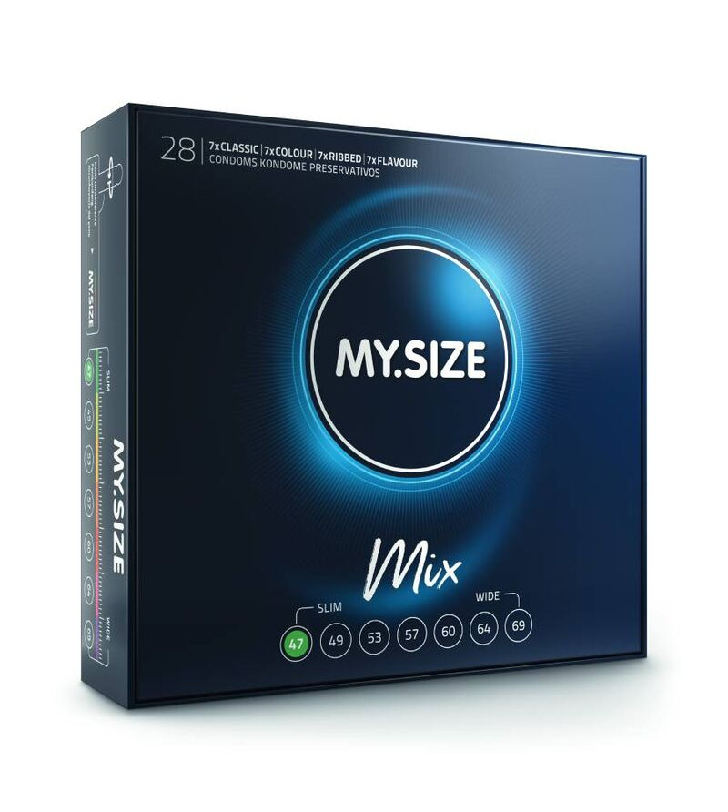 MY SIZE - MIX PRÉSERVATIFS 47 MM 28 UNITÉS